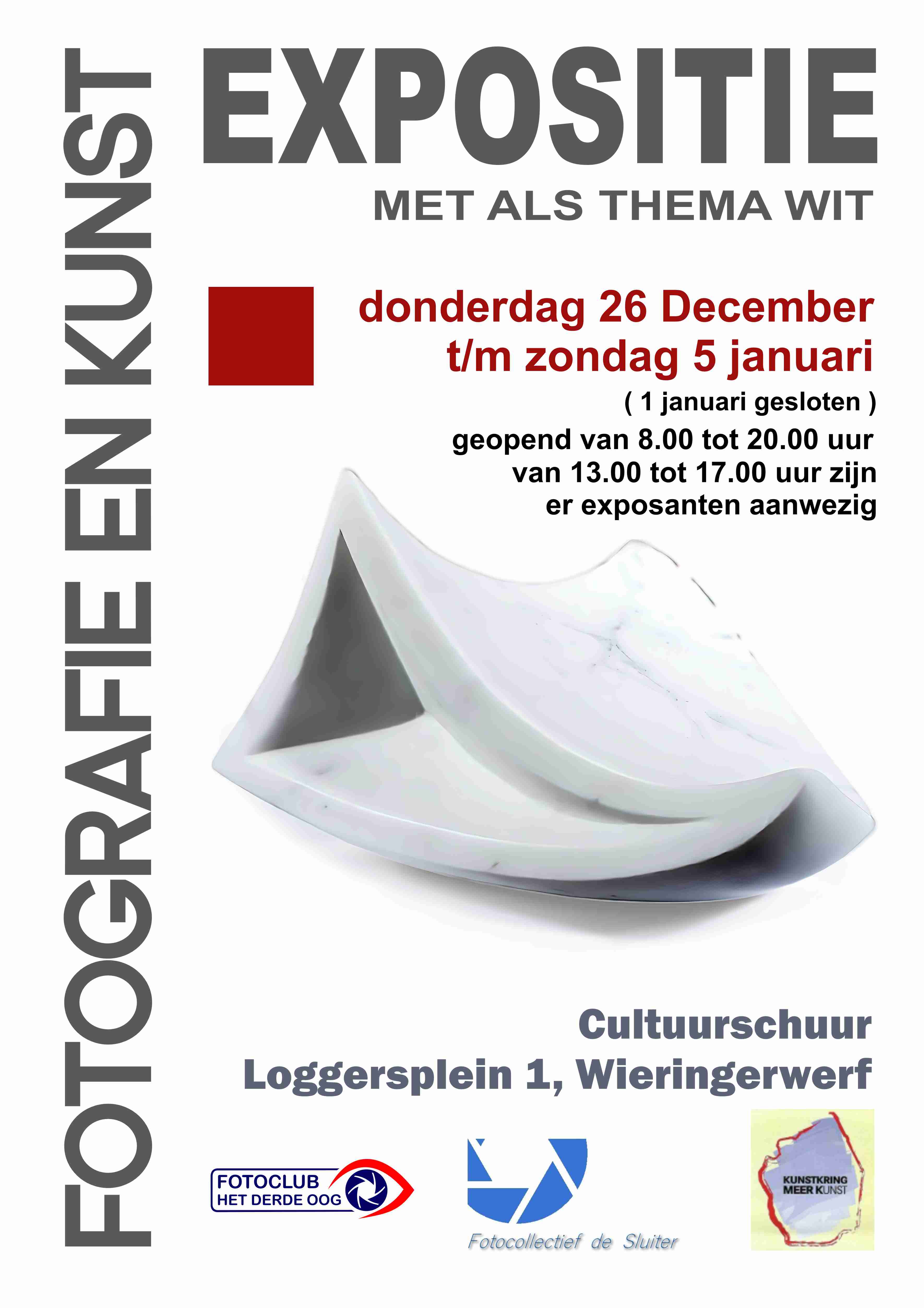 Expositie Fotografie en Kunst met als thema Wit.